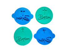 Load image into Gallery viewer, baptism cross cookie stamp fondant embosser christening cookie personalised stamp gift