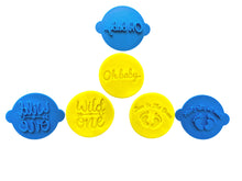 Load image into Gallery viewer, baby shower cookie stamp oh baby bun in the oven wild one fondant embosser cake decoration all 3