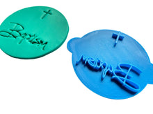 Load image into Gallery viewer, baptism cross cookie stamp fondant embosser christening cookie personalised stamp gift
