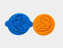 Load image into Gallery viewer, first mother's day cookie stamps set - my first mother's day, love you to the moom back and baby in mum's arm baby in mum arm