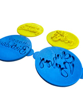 Load image into Gallery viewer, happy birthday oh baby thank you debosser cookie stamp