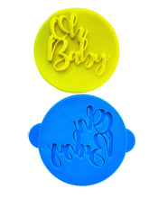 Load image into Gallery viewer, happy birthday oh baby thank you debosser cookie stamp oh baby