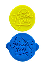 Load image into Gallery viewer, happy birthday oh baby thank you debosser cookie stamp thank you