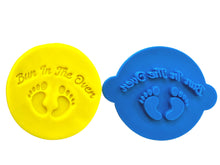 Load image into Gallery viewer, baby shower cookie stamp oh baby bun in the oven wild one fondant embosser cake decoration bun in the oven