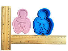 Load image into Gallery viewer, baby shower cookie cutters - milk bottle, pillow, moon with wing, nappy with bow, romper, dummy with bow