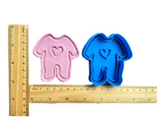 Load image into Gallery viewer, baby shower cookie cutters - milk bottle, pillow, moon with wing, nappy with bow, romper, dummy with bow rumper