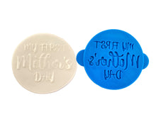 Load image into Gallery viewer, mother baby cuddle debosser cookie stamp illustrations linear silhouette first mother's day