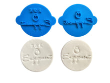 Load image into Gallery viewer, custom engagement cookie stamp diy stamp personalized initial engagement party cookie