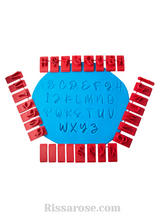 Load image into Gallery viewer, signature font alphabets set numbers symbols set with dual holder upper case alphabets (a-z)