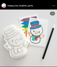 Load image into Gallery viewer, Christmas Cute Cookie Cutters Santa Penguin pudding Elf PYO Cute