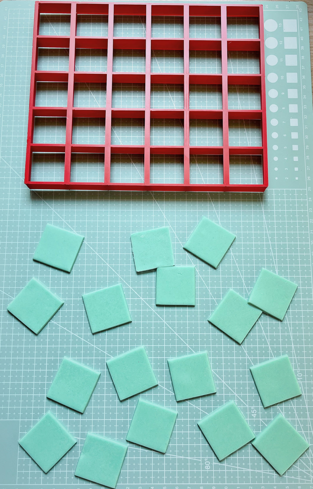 Grid Cutter Multi Square Sharp Edge Cookie Fondant Cutter Minecraft cakes
