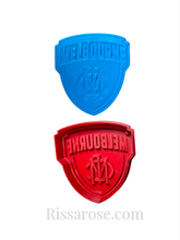 Load image into Gallery viewer, australia football cookie cutter stamp afl footy melbourne demons western bulldog melbourne demons