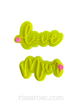 Load image into Gallery viewer, love mum cookie cutter and debosser set - mother's day