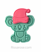 Load image into Gallery viewer, Australian animals cookie cutters Christmas stamps - Koala wombat kangaroo platypus kookaburra Ibis