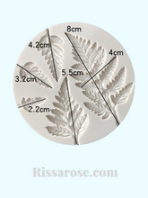 Load image into Gallery viewer, fern silicone cake mould floral fondant dinosaurs cake