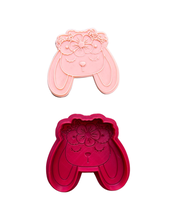 Load image into Gallery viewer, Easter cookie cutter debosser floral bunny Hen basket daisy carrots picnic