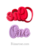 Load image into Gallery viewer, one cookie stamp debosser - first birthday, first anniversary