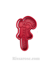 Load image into Gallery viewer, christmas grinch cookie cutters - covid mask grinch pinch merry xmas christmas candy cane