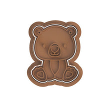 Load image into Gallery viewer, Safari Animals Cookie Cutter Stamp Lion Monkey Hippo Giraffe Hippopotamus Elephant