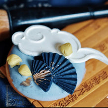 Load image into Gallery viewer, Asian fan Silicone Mould Chinese New Year flowers, leaves fan