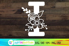 Load image into Gallery viewer, floral alphabet cookie debossers mother's day letter