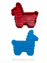 Load image into Gallery viewer, mexican theme cookie cutter stamp - llama, guitar, sombrero, lime