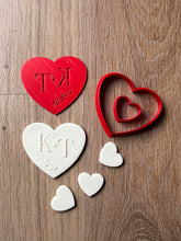 Load image into Gallery viewer, Custom initial cookie debosser floral Wedding Engagement name