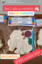 Load image into Gallery viewer, Unicorn Cookie Cutter Stamp Full body