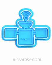Load image into Gallery viewer, Cute Space Cookie Cutter Stamp UFO Satellite Sun Astronaut Saturn Earth Spaceship Alien