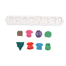 Load image into Gallery viewer, baby silicone mould -baby shower onesie bib nappy dress