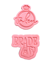 Load image into Gallery viewer, Bride Taken Engaged Cookie Cutter Stamp Engagement Hen's night bridal shower