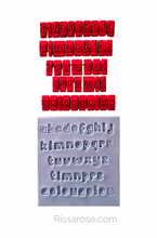 Load image into Gallery viewer, Debosser font Alphabets set Numbers Symbols set