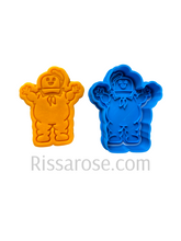Load image into Gallery viewer, ghost cookie cutter and stamp marshmallow man whole body