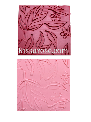 gum leaf texture debosser gumnut theme clay aussie theme raised stamp