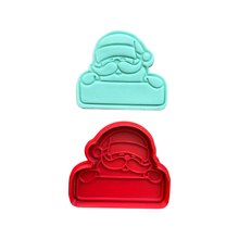 Load image into Gallery viewer, Christmas Santa cookie cutter stamp Father Christams fodant embosser Personalized Space Cutter DIY Tools Clay Soap