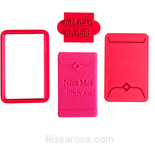 Load image into Gallery viewer, Red Envelope Cookie Cutter Debosser Năm Mới Bình An Blank Personalized space
