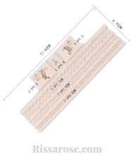 Load image into Gallery viewer, rope and knots silicone mould 3 rope cavities plus 3 knots cavities