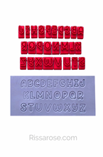 Load image into Gallery viewer, Debosser font Alphabets set Numbers Symbols set