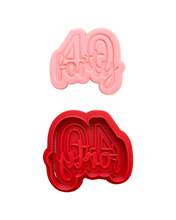 Load image into Gallery viewer, Number cookie cutter Letter combined birthday anniversary embosser 21 30 40 50 60 70 80