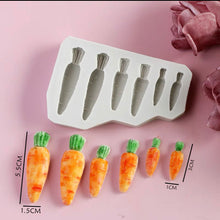 Load image into Gallery viewer, carrots silicone mould easter cupcake cake mould