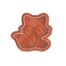 Load image into Gallery viewer, Safari Animals Cookie Cutter Stamp Lion Monkey Hippo Giraffe Hippopotamus Elephant