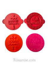 Load image into Gallery viewer, orthodox easter stamps greek christ has risen happy easter καλό πάσχα χριστός ανέστη both stamps / round shape