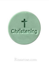 Load image into Gallery viewer, christening cross cookie stamp fondant embosser baptism cookie personalised stamp gift christening