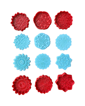Load image into Gallery viewer, Mandala Cookie cutter stamp Flower Lace Pattern Indian Bohemian Henna Mehndi Diwali Chakra