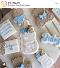 Load image into Gallery viewer, Baby bottle Cookie Cutters debosser baby shower personalized space
