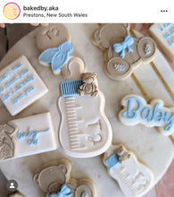 Load image into Gallery viewer, Baby bottle Cookie Cutters debosser baby shower personalized space