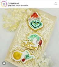 Load image into Gallery viewer, Christmas Grinch Cookie Cutters Mask Grinch Pinch Merry Xmas Christmas