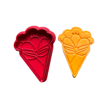 Load image into Gallery viewer, Mother's day flower platter cookie cutter embosser rose tulip cherry daisy