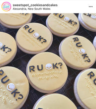 Load image into Gallery viewer, Superfine debosser - R U Ok? Cookie debosser fondant Are you ok?RUOK?
