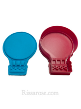Load image into Gallery viewer, hot air balloon cookie cutter stamp oval round heart shape